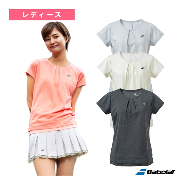 [バボラ テニス・バドミントンウェア（レディース）] VS RANGE／半袖シャツ／VS SHORT SLEEVE SHIRT／レディース（BWP4521）