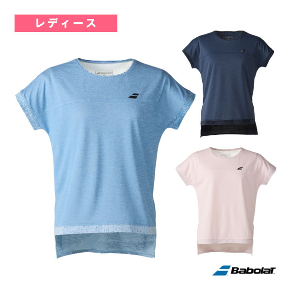 [バボラ テニスウェア（レディース）] VS ショートスリーブシャツ／VS SHORT SLEEVE SHIRT／レディース（BWP5521）