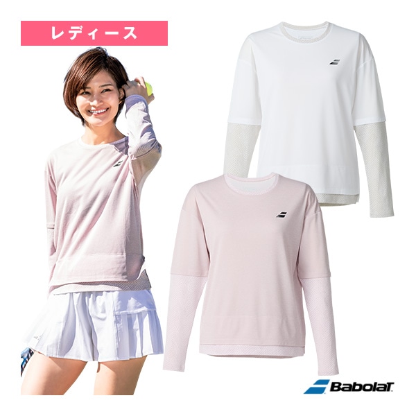 [バボラ テニスウェア（レディース）] VSレンジ 長袖シャツ LONG  SLEEVE SHIRT レディース BWP5570