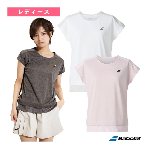 [バボラ テニスウェア（レディース）] VSレンジ 半袖シャツ SHORT SLEEVE SHIRT レディース BWP5571