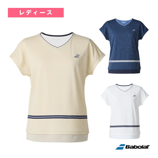 [バボラ テニスウェア（レディース）] ピュアレンジ 半袖シャツ SHORT SLEEVE SHIRT レディース BWP5576