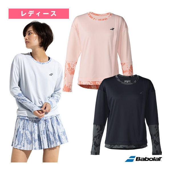 [バボラ テニスウェア（レディース）] プレイレンジ 長袖シャツ ルーズフィット PLAY LONG SLEEVE SHIRT LOOSE FIT レディース BWP6520