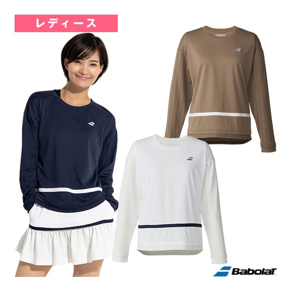 [バボラ テニスウェア（レディース）] 2026年02月下旬【予約】プレイレンジ 長袖シャツ ルーズフィット PLAY LONG SLEEVE SHIRT LOOSE FIT レディース BWP6526