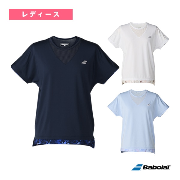 [バボラ テニスウェア（レディース）] 2026年07月下旬【予約】プレイレンジ 半袖シャツ PLAY SHORT SLEEVE SHIRT レディース BWP6574