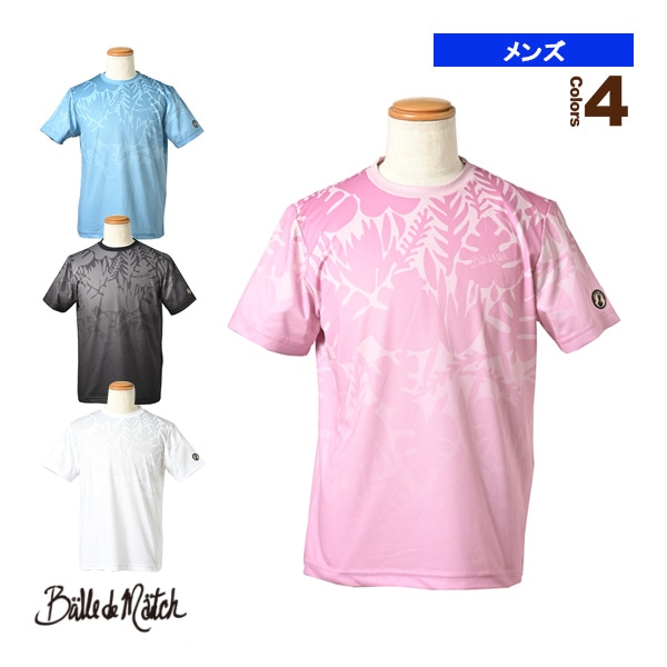 [バルデマッチ テニス・バドミントンウェア（メンズ/ユニ）] ボタニカルTシャツ／メンズ（BDM-C1106）