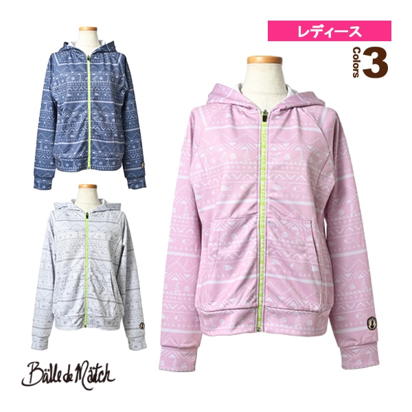 [バルデマッチ テニス・バドミントンウェア（レディース）] オルテガUVパーカ／レディース（BDM-C1201）