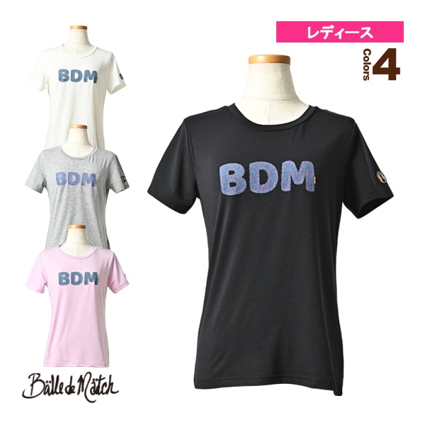 [バルデマッチ テニス・バドミントンウェア（レディース）] デニムロゴTシャツ／レディース（BDM-C1214）