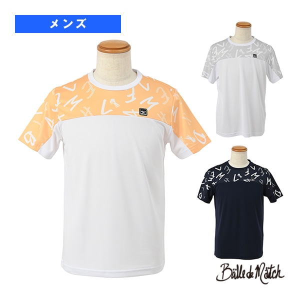 [バルデマッチ テニス・バドミントンウェア（メンズ/ユニ）] 切替Tシャツ／メンズ（BDM-D1104）