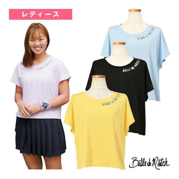 [バルデマッチ テニス・バドミントンウェア（レディース）] ショート丈Tシャツ／レディース（BDM-D1202）