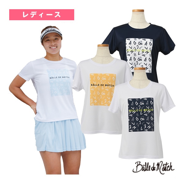 [バルデマッチ テニス・バドミントンウェア（レディース）] プリントTシャツ／レディース（BDM-D1204）