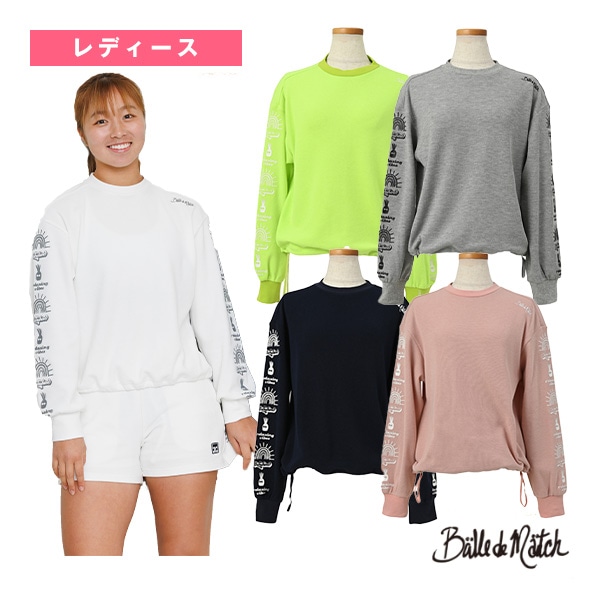 [バルデマッチ テニス・バドミントンウェア（レディース）] ワッフルトレーナー／レディース（BDM-D1215）