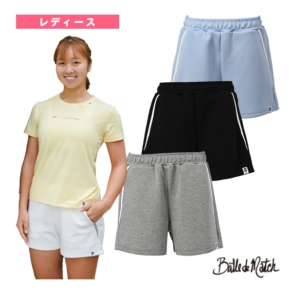 [バルデマッチ テニス・バドミントンウェア（レディース）] サマースウェットショートパンツ／レディース（BDM-D1219）