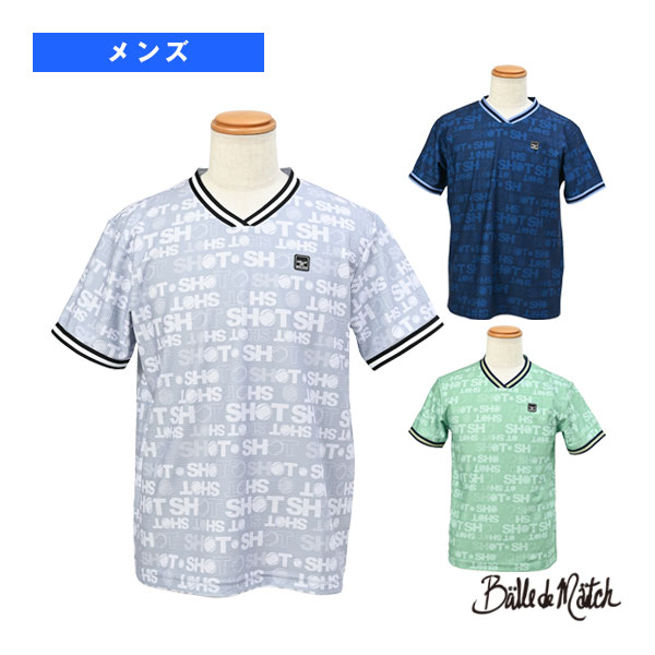 [バルデマッチ テニスウェア（メンズ/ユニ）] グラフィックゲームシャツ／メンズ（BDM-E1101）