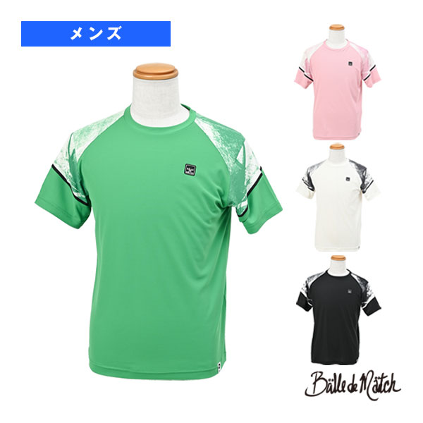 [バルデマッチ テニスウェア（メンズ/ユニ）] 袖切替ゲームシャツ／メンズ（BDM-E1104）