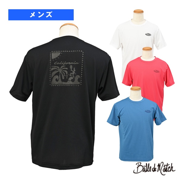 [バルデマッチ テニスウェア（メンズ/ユニ）] スタンププリントTシャツ／メンズ（BDM-E1106）