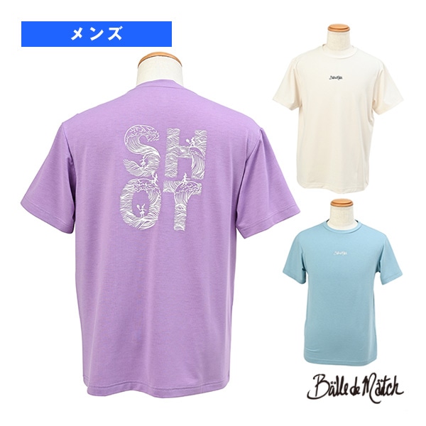 [バルデマッチ テニスウェア（メンズ/ユニ）] バックプリントTシャツ／メンズ（BDM-E1108）