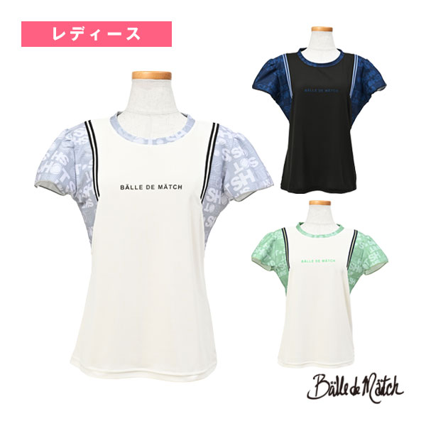 [バルデマッチ テニスウェア（レディース）] グラフィックゲームシャツ／レディース（BDM-E1201）