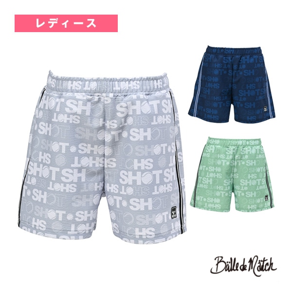 [バルデマッチ テニスウェア（レディース）] グラフィックショートパンツ／レディース（BDM-E1203）