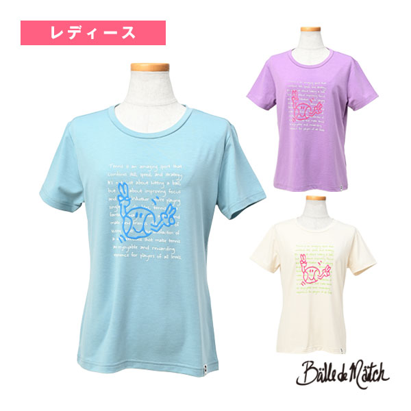 [バルデマッチ テニスウェア（レディース）] ジェルプリントTシャツ／レディース（BDM-E1212）