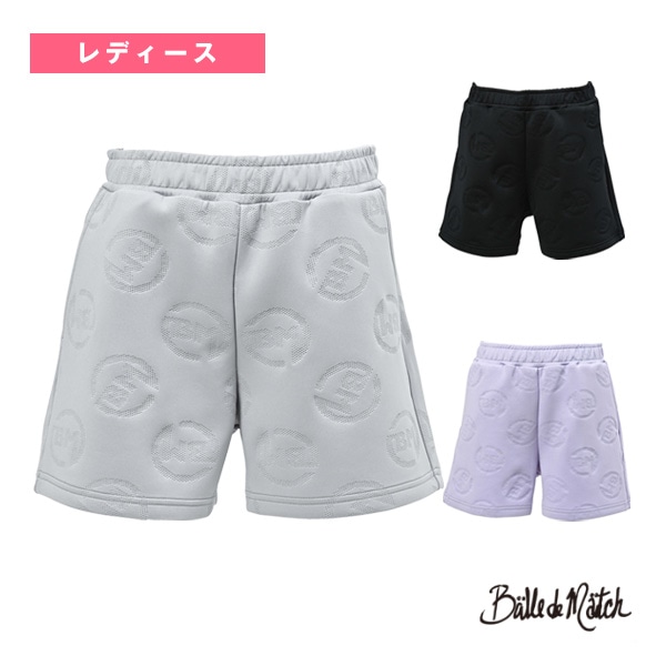 [バルデマッチ テニスウェア（レディース）] エンボスショートパンツ／レディース（BDM-E1215）