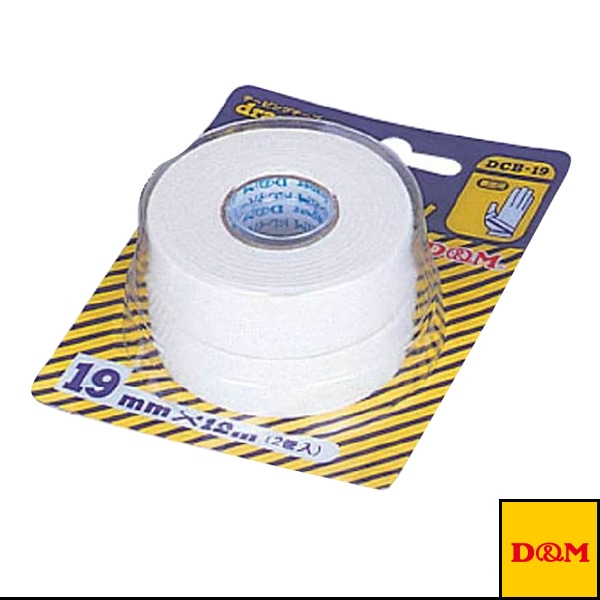 [D＆M オールスポーツサポーターケア商品] ドレイパーコットンテープ ブリスターパック 幅19mm 非伸縮性 1個2巻入 DCB-19
