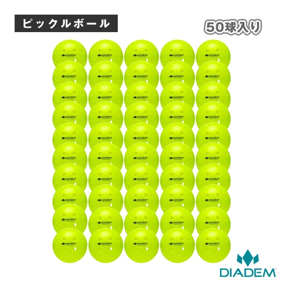 [ダイアデム ピックルボールボール] オフィシャルピックルボール The Official Pickleball Ball 50球 TPB004