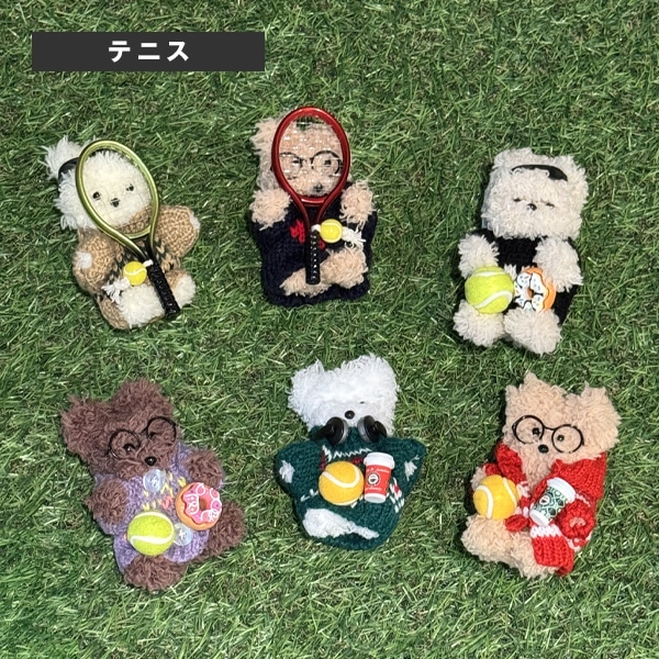 [その他 テニスアクセサリ・小物] くましゃんテニスチャーム DMM-TK002