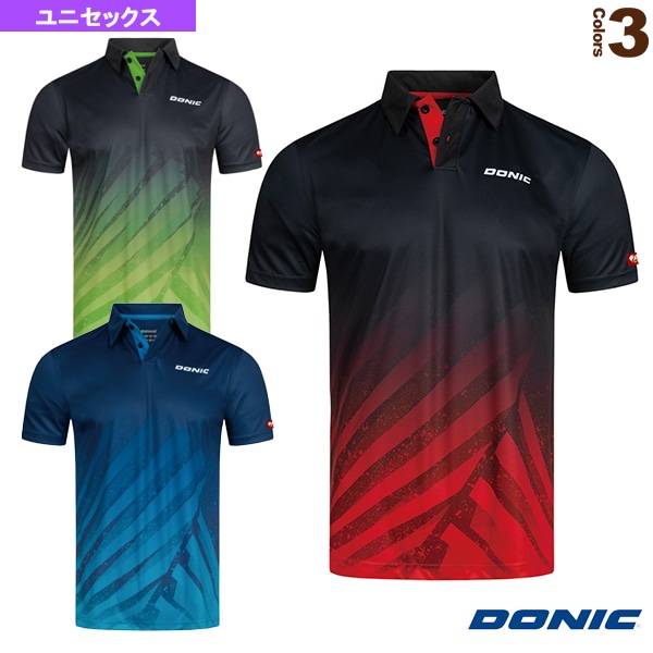 [DONIC 卓球ウェア（メンズ/ユニ）] DONIC シャツ フロー／ユニセックス（GL134）