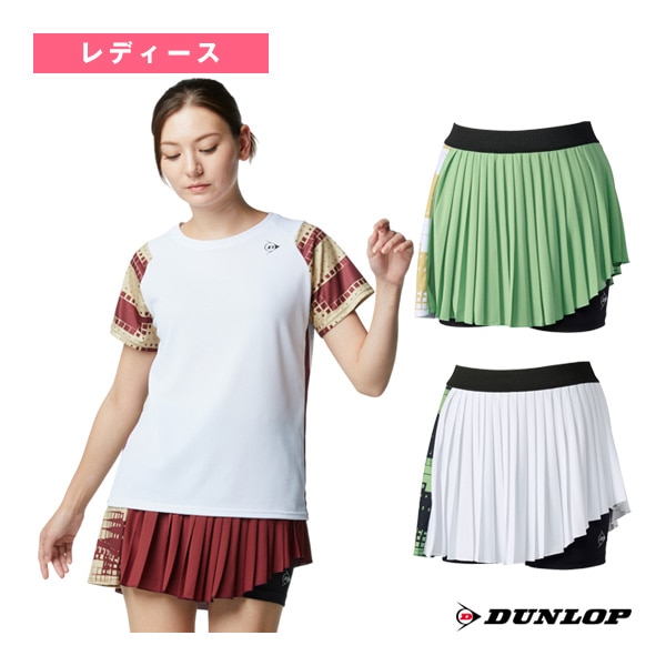 [ダンロップ テニスウェア（レディース）] 2026年02月中旬【予約】スカート インナースパッツ付 レディース DAK-2682W