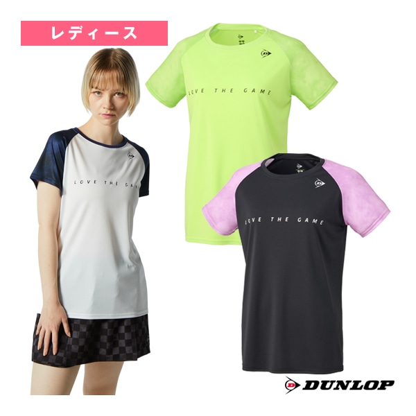 [ダンロップ テニス・バドミントンウェア（レディース）] Tシャツ／レディース（DAL-8421W）