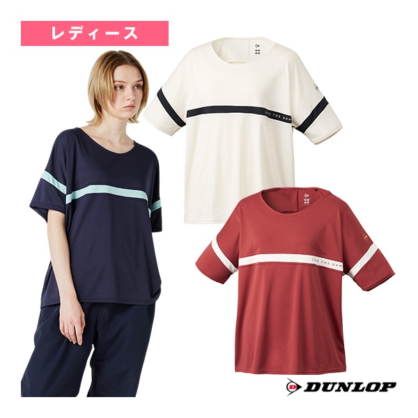 [ダンロップ テニスウェア（レディース）] オーバーサイズTシャツ レディース DAL-8561W