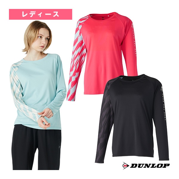 [ダンロップ テニスウェア（レディース）] ロングスリーブTシャツ レディース DAL-8562W