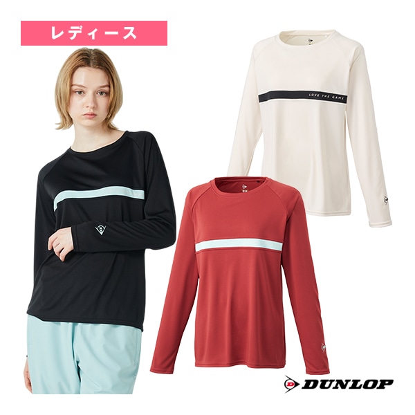 [ダンロップ テニスウェア（レディース）] ロングスリーブTシャツ レディース DAL-8563W