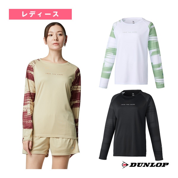 [ダンロップ テニスウェア（レディース）] 2026年02月中旬【予約】ロングスリーブTシャツ レディース DAL-8622W