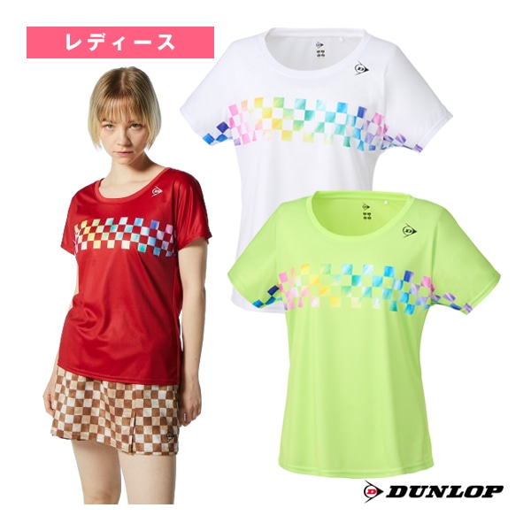 [ダンロップ テニス・バドミントンウェア（レディース）] ゲームシャツ／レディース（DAP-1421W）