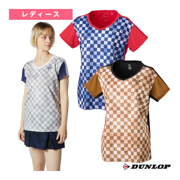 [ダンロップ テニス・バドミントンウェア（レディース）] ゲームシャツ／レディース（DAP-1422W）