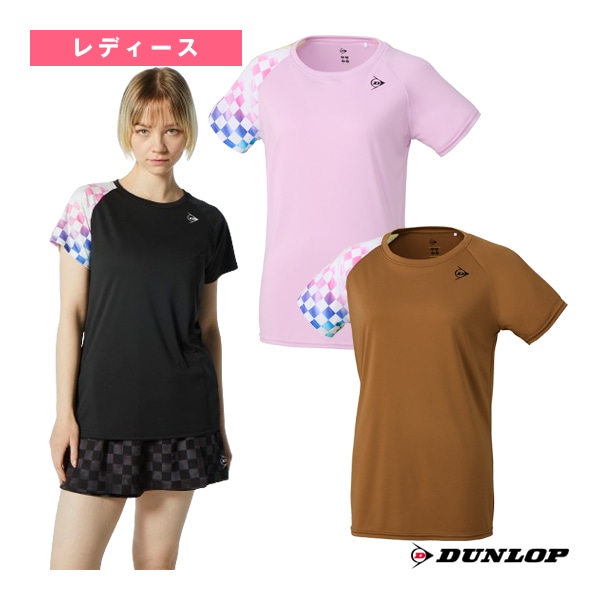 [ダンロップ テニス・バドミントンウェア（レディース）] ゲームシャツ／レディース（DAP-1424W）