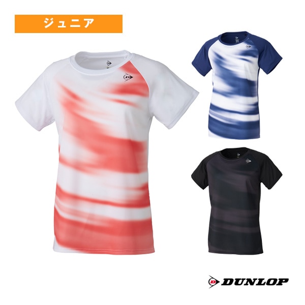 [ダンロップ テニスウェア（ジュニア）] ゲームシャツ／ガールズ（DAP-1460W）