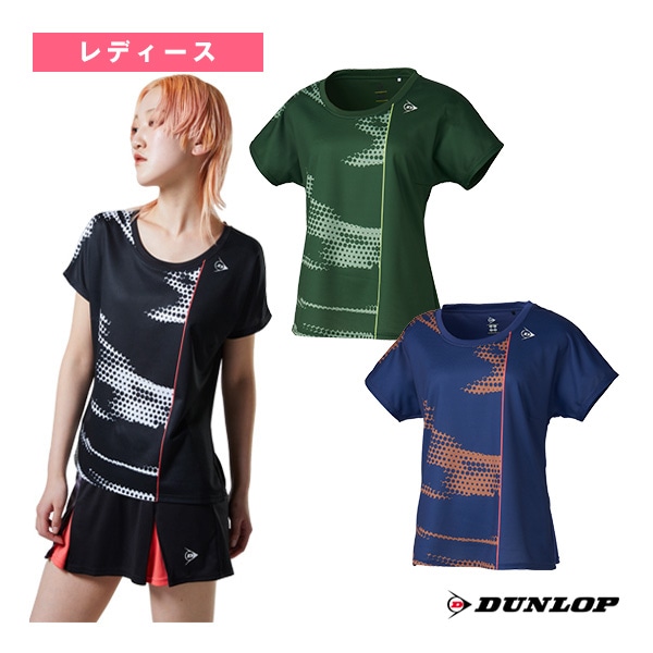 [ダンロップ テニスウェア（レディース）] ゲームシャツ／レディース（DAP-1461W）