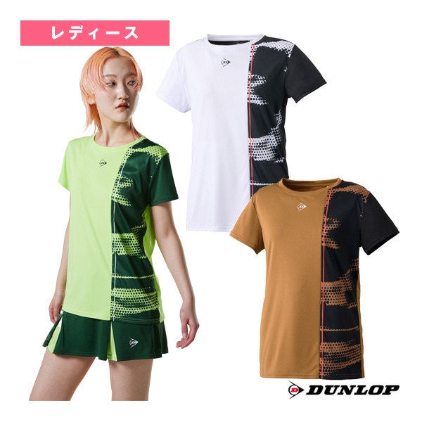 [ダンロップ テニスウェア（レディース）] ゲームシャツ／レディース（DAP-1463W）