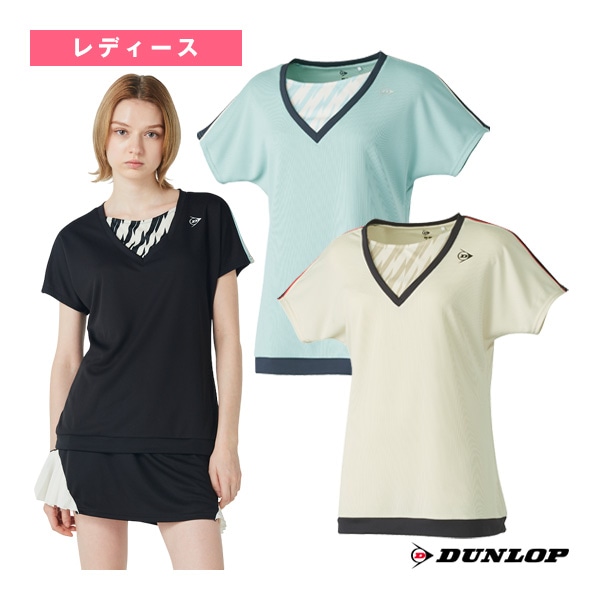 [ダンロップ テニスウェア（レディース）] ゲームシャツ レディース DAP-1560W