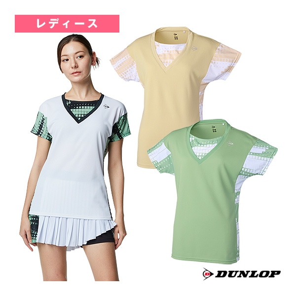[ダンロップ テニスウェア（レディース）] ゲームシャツ レディース DAP-1620W