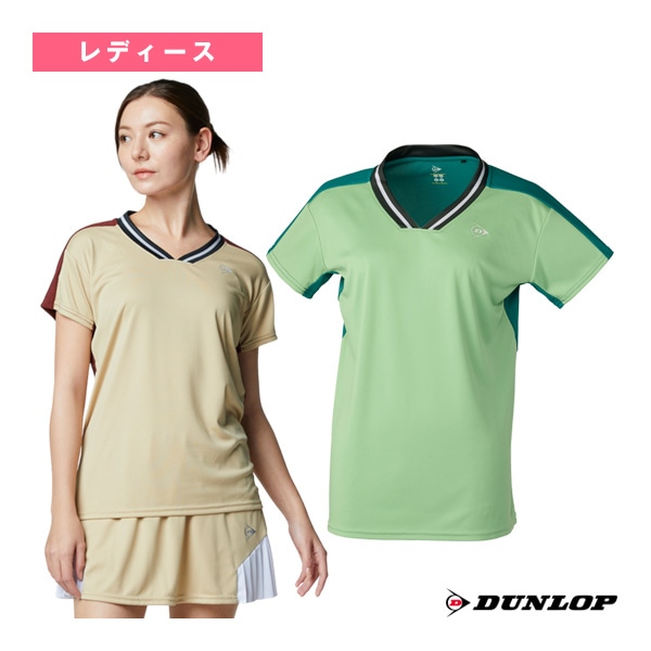 [ダンロップ テニスウェア（レディース）] ゲームシャツ レディース DAP-1622W