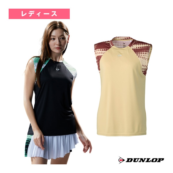 [ダンロップ テニスウェア（レディース）] 2026年02月中旬【予約】スリーブレスゲームシャツ レディース DAP-1624W
