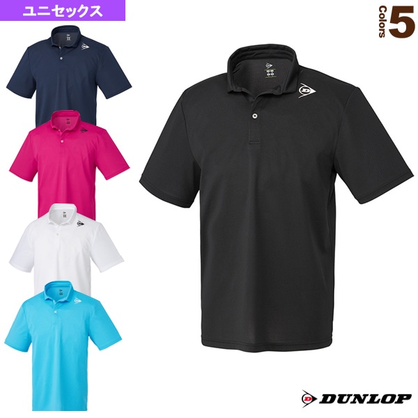 [ダンロップ テニス・バドミントンウェア（メンズ/ユニ）] ゲームポロ／ユニセックス（DAP-1144）
