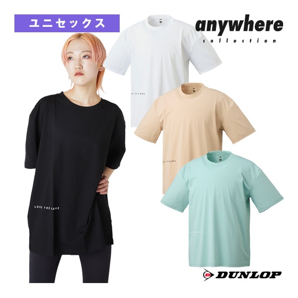 [ダンロップ テニスウェア（メンズ/ユニ）] オーバーサイズTシャツ to and from court Tee ユニセックス DASM-8445