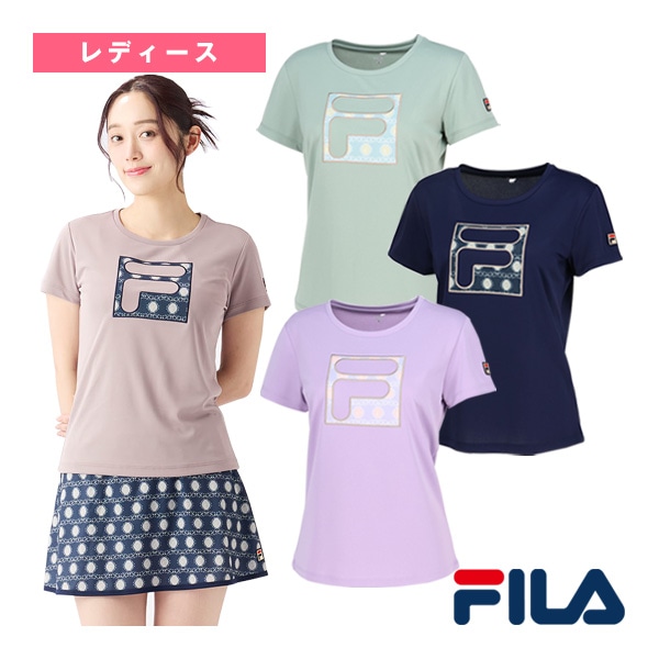 [フィラ テニスウェア（レディース）] アップリケTシャツ レディース EL0005