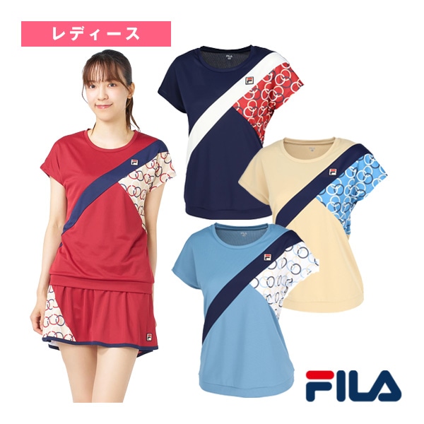 [フィラ テニスウェア（レディース）] ゲームシャツ レディース EL0200