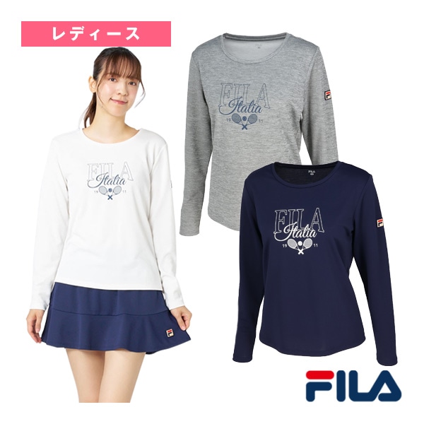 [フィラ テニスウェア（レディース）] ロングスリーブグラフィックTシャツ レディース EL0209