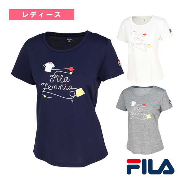 [フィラ テニスウェア（レディース）] グラフィックTシャツ レディース EL0210